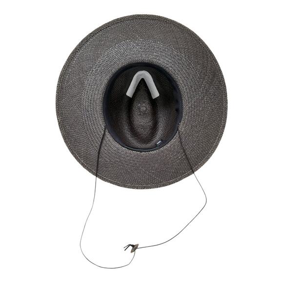 Janessa Leone Black Straw Fedora Small 4\